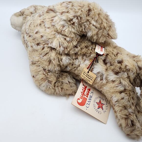 Douglas Brown Spotted Seal Plush 18" Made in USA 1986 Cuddle Toys Stuffed Animal - Picture 5 of 9